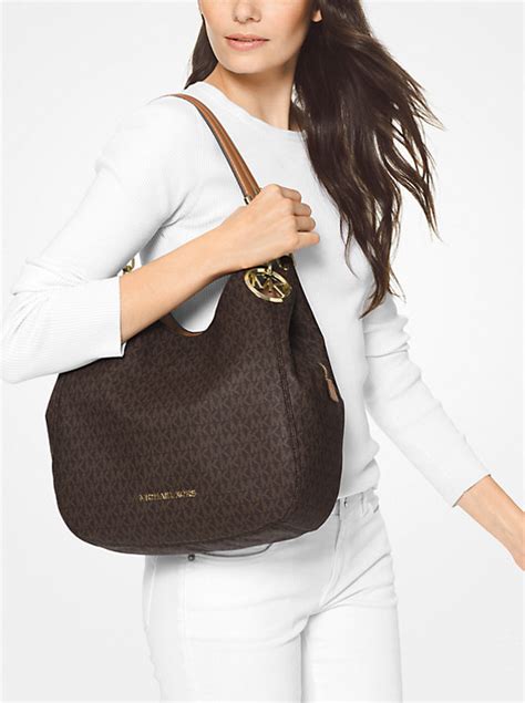 lillian michael kors|Lillie Large Logo Shoulder Bag .